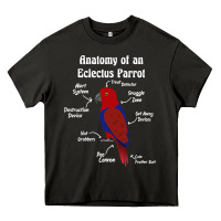 Asphalt Anatomy of a female Eclectus Parrot Heavy Core Tee - trangStudio