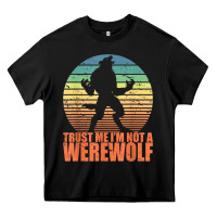 Black trust me i'm not a werewolf men boys halloween costume Heavy Core Tee - trangStudio