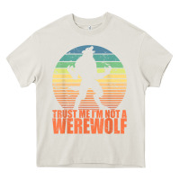 Cream trust me i'm not a werewolf men boys halloween costume Heavy Core Tee - trangStudio