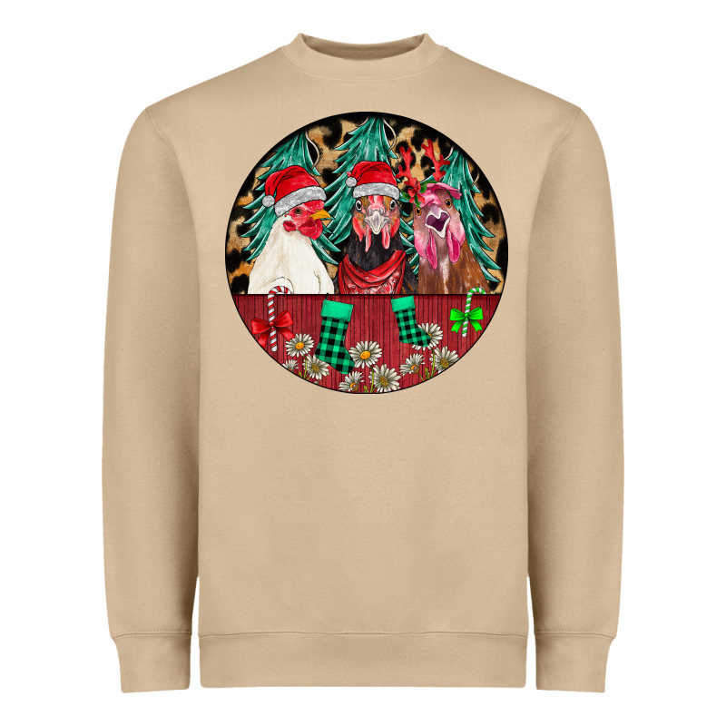 Chickens Heavyweight Sweatshirt by CowhideDigitalArt | Teevron