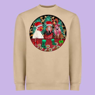 Chickens Heavyweight Sweatshirt Designed By Cowhidedigitalart