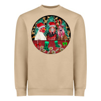 Mushroom Chickens Heavyweight Sweatshirt - CowhideDigitalArt