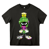 Asphalt Marvin The Martian Glitch Heavy Core Tee - trangStudio