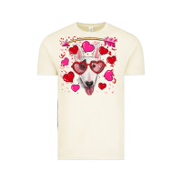 Vintage Arctic Valentine's day  bull terrier Vintage Tee - RanaPortraitStore