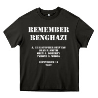 Asphalt Remember Benghazi Patriotic For US Veteran Gift Heavy Core Tee - trangStudio