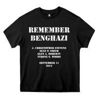 Black Remember Benghazi Patriotic For US Veteran Gift Heavy Core Tee - trangStudio