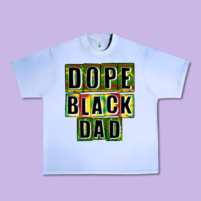 Dope Black Dad Urban Heavy Tee Designed By Cowgirlartshop