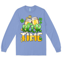 Colony Blue St.Patrick's Beer time Long Sleeve Tee - HowdyJamesFarm