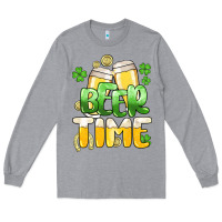 Heather Grey St.Patrick's Beer time Long Sleeve Tee - HowdyJamesFarm