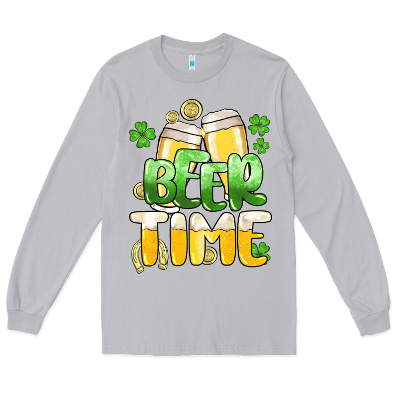 St.patrick's Beer Time Long Sleeve Tee by HowdyJamesFarm | Teevron