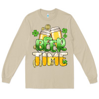 Mushroom St.Patrick's Beer time Long Sleeve Tee - HowdyJamesFarm