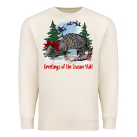 Sandshell greetings of the season y'all with armadillo Premium Sweatshirt - BarkalooDesign