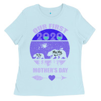 Baby Blue Our First Baby Mama Mother s Day Ladies Tee - Bettercallsaul