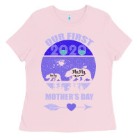 Bubblegum Pink Our First Baby Mama Mother s Day Ladies Tee - Bettercallsaul