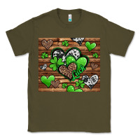 Army Green st patricks day hearts Classic Tee - Jasminsmagicworld