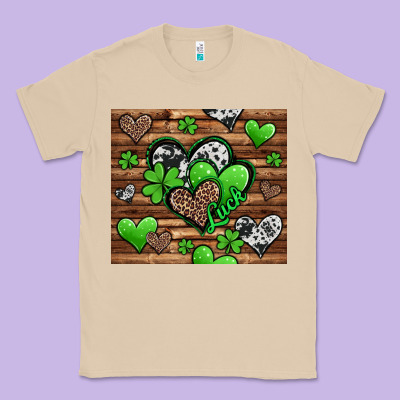 St Patricks Day Hearts Classic Tee Designed By Jasminsmagicworld