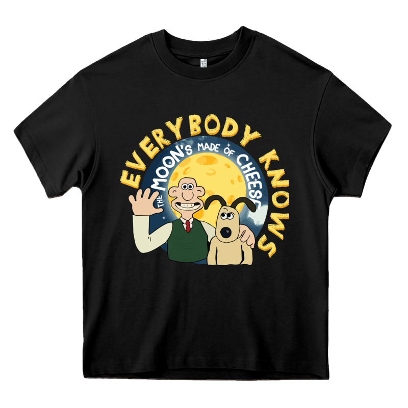 Everybody Knows The Moons Made Of Cheese! Heavy Core Tee by trangStudio | Teevron