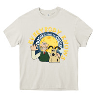 Cream everybody knows the moons made of cheese! Heavy Core Tee - trangStudio