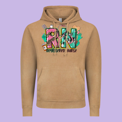 Registered Nurse Vintage Hoodie Designed By Cowgirlartshop