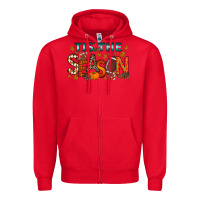 Red tis the season football Zipper Hoodie - RacoonDesign