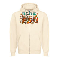 Sandshell tis the season football Zipper Hoodie - RacoonDesign