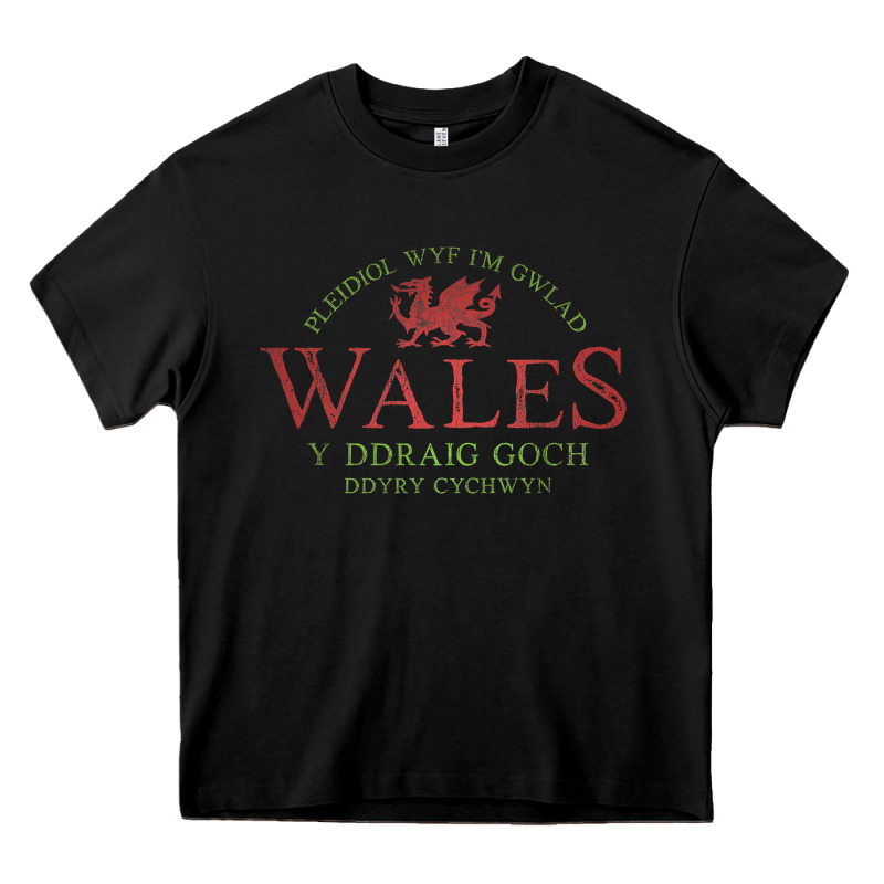 Rugby Welsh Gift Red Dragon Flag Of Wales Heavy Core Tee by trangStudio | Teevron