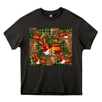 Asphalt Christmas Santa Claus peace hand Heavy Core Tee - Jasminsmagicworld