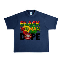 Navy black woman are dope Urban Heavy Tee - CowGirlArtShop