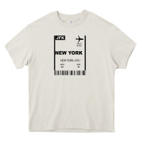 Cream new york city city nyc america fly travel Heavy Core Tee - trangStudio