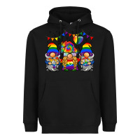 Black lgbtq gnome Heavyweight Hoodie - BarkalooDesign
