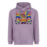 Lavender lgbtq gnome Heavyweight Hoodie - BarkalooDesign