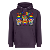 Plum lgbtq gnome Heavyweight Hoodie - BarkalooDesign