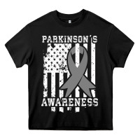 Black Parkinson's Disease Awareness T  Gift for PD Patients Heavy Core Tee - trangStudio