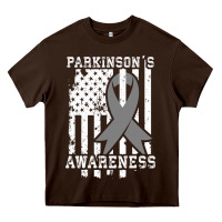Chocolate Brown Parkinson's Disease Awareness T  Gift for PD Patients Heavy Core Tee - trangStudio