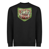 Black Christmas Pocket Heavyweight Sweatshirt - CowhideDigitalArt
