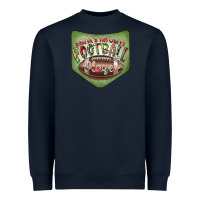 Navy Christmas Pocket Heavyweight Sweatshirt - CowhideDigitalArt