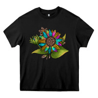Black western sunflower Heavy Core Tee - JahusDesignShop