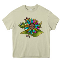 Mossy western sunflower Heavy Core Tee - JahusDesignShop