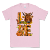 Bubblegum Pink Love fall cow Classic Tee - NancyCooperArtShop