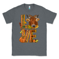 Charcoal Heather Love fall cow Classic Tee - NancyCooperArtShop