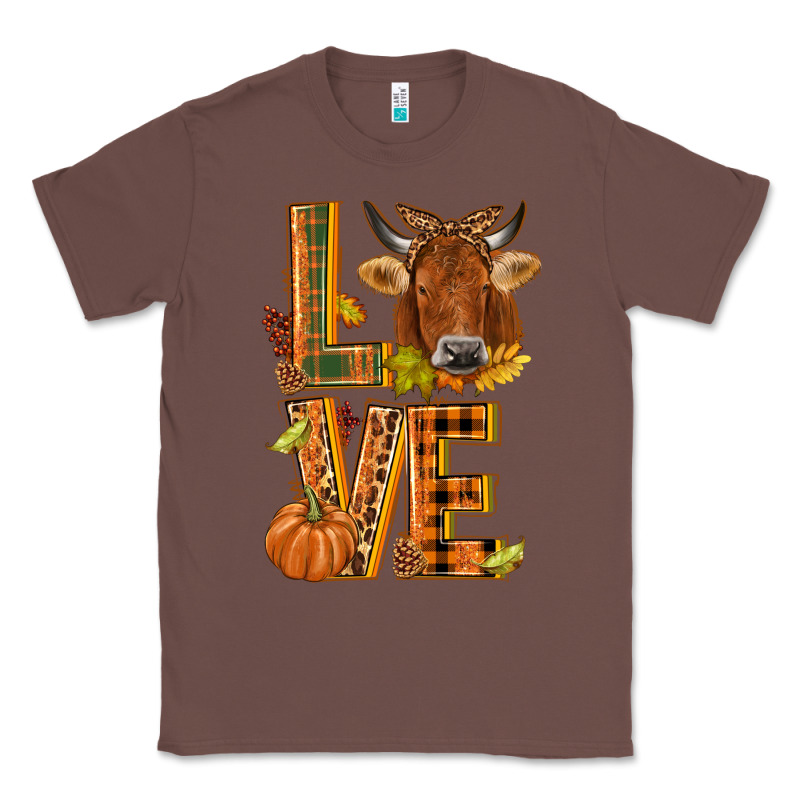 Love Fall Cow Classic Tee by NancyCooperArtShop | Teevron