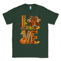 Sports Green Love fall cow Classic Tee - NancyCooperArtShop