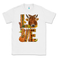 White Love fall cow Classic Tee - NancyCooperArtShop