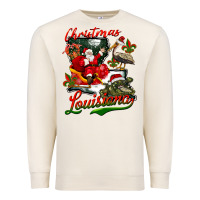 Sandshell louisiana christmas with santa Premium Sweatshirt - BarkalooDesign