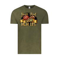Vintage Olive livin that sports mom life Vintage Tee - CowGirlArtShop