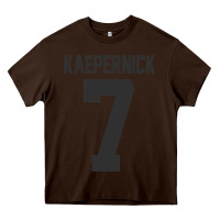 Chocolate Brown Men Colin Kaepernick Football 7 Gift Heavy Core Tee - trangStudio