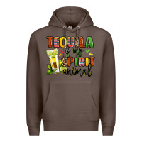 Coffee tequila is my spirit animal Premium Hoodie - LillyAllenDesigns
