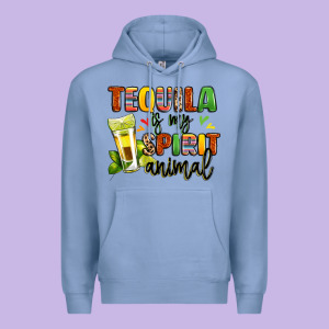 Tequila Is My Spirit Animal Premium Hoodie Designed By Lillyallendesigns