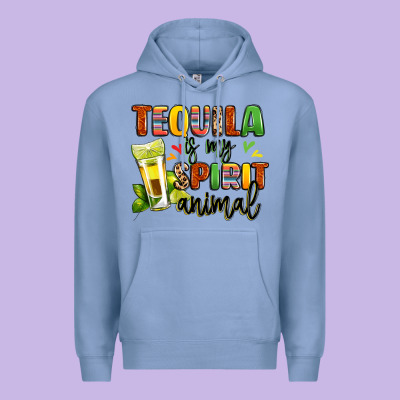 Tequila Is My Spirit Animal Premium Hoodie Designed By Lillyallendesigns
