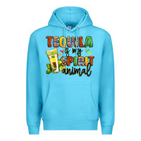 Ocean Blue tequila is my spirit animal Premium Hoodie - LillyAllenDesigns